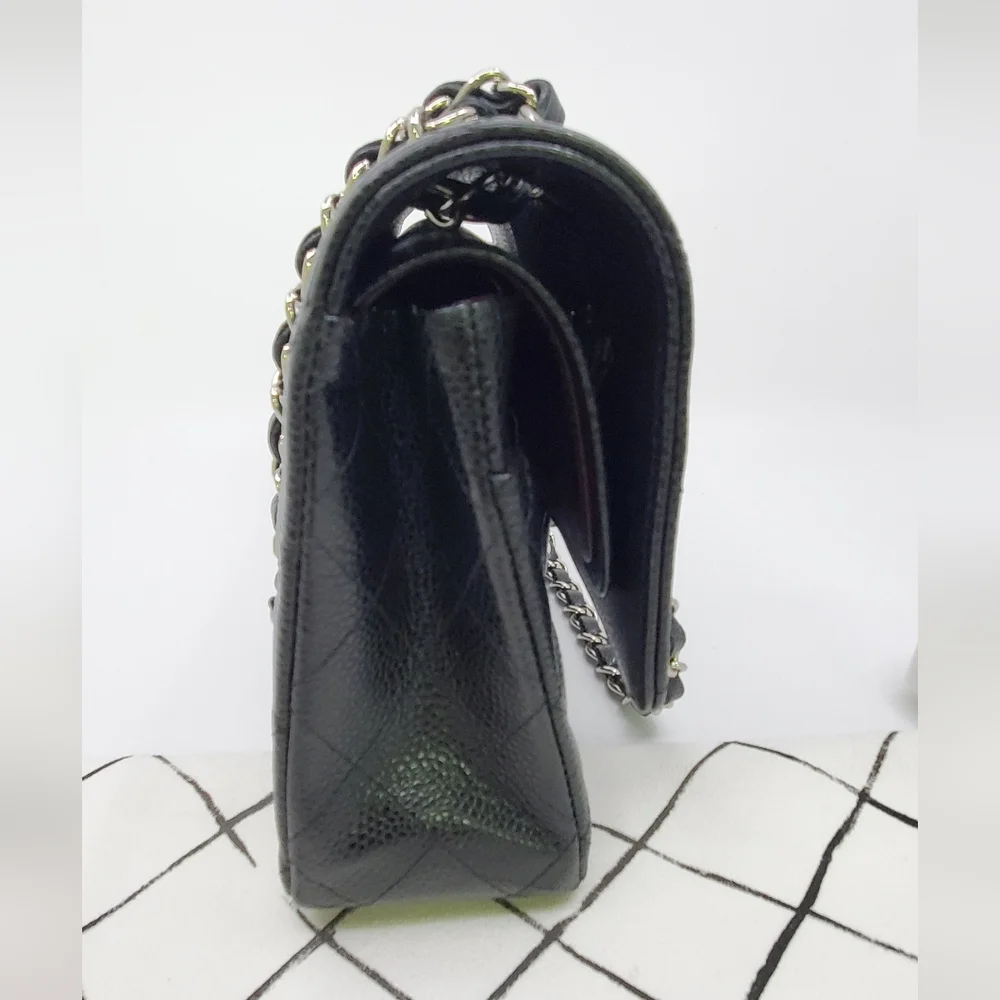 Chanel Medium Double Flap Classic Cavier - Picture 7 of 16